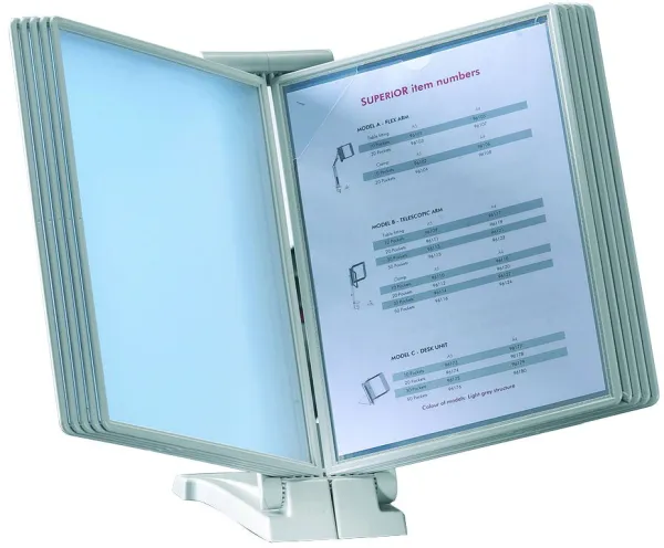 Q-connect A4 registersystem bordstel lysegrå